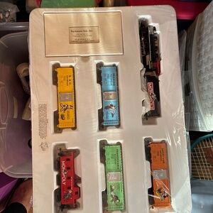 Bachmann Vintage Toy Train Set - Multicolor NEW in package (monopoly themed)